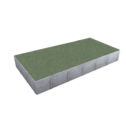 Тротуарная плитка ПРЯМОУГОЛЬНИК 600х300 мм - Гранит Зеленый