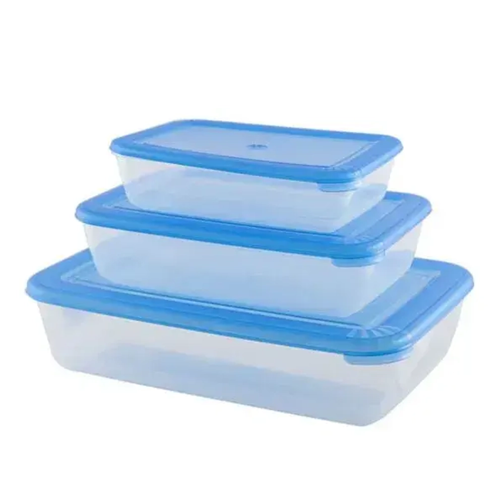 Комплект контейнеров СВЧ (0,,9,9л) прямоугольные ЛАЙТ (комплект 30 шт)