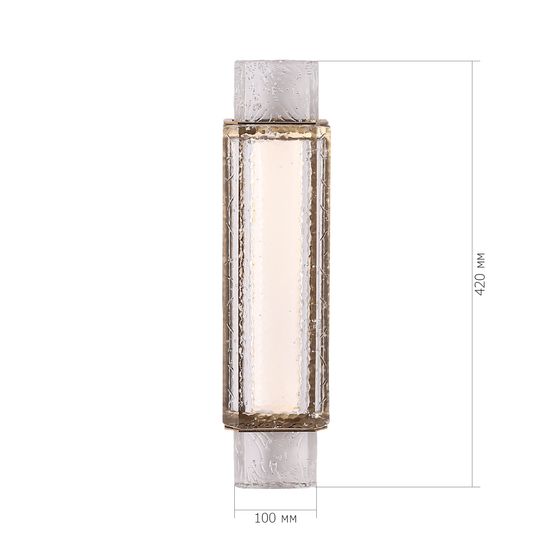 SL6140.301.01 Светильник настенный ST-Luce латунь/прозрачный LED 1*11W 3000K EIS