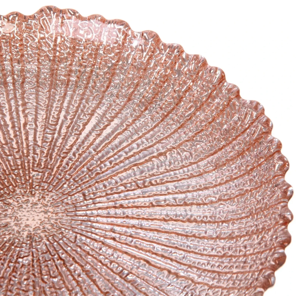 Тарелка 20см «Нимфа» розовое золото