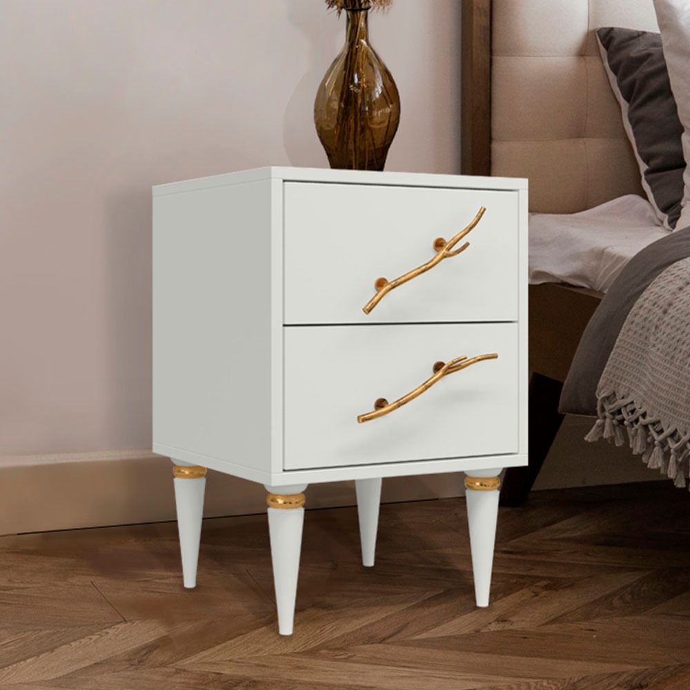 Тумба Арт Колор matte Классик Голд Белый опал матовый