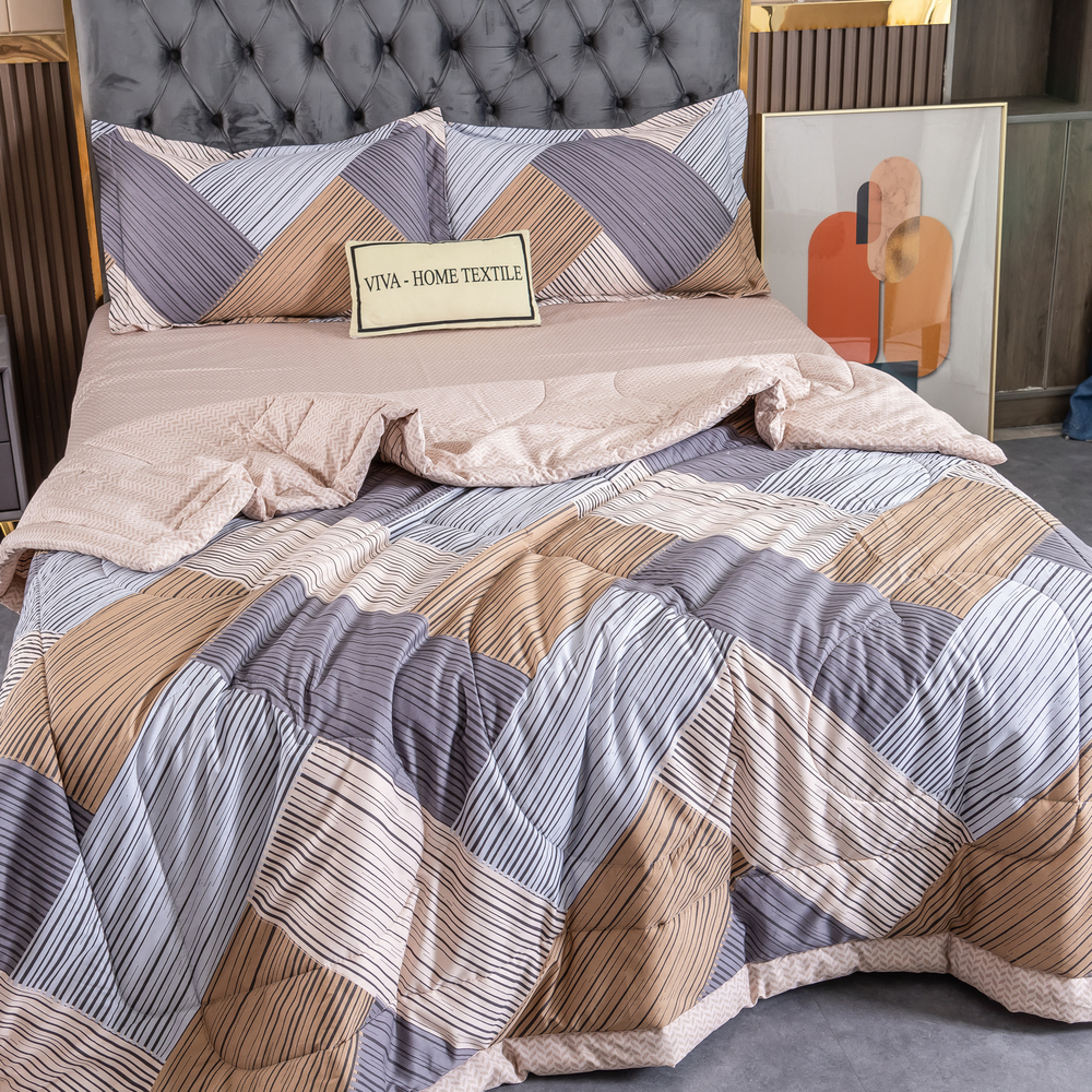 Комплект постельного белья Сатин с Одеялом 100% хлопок на резинке OBR115