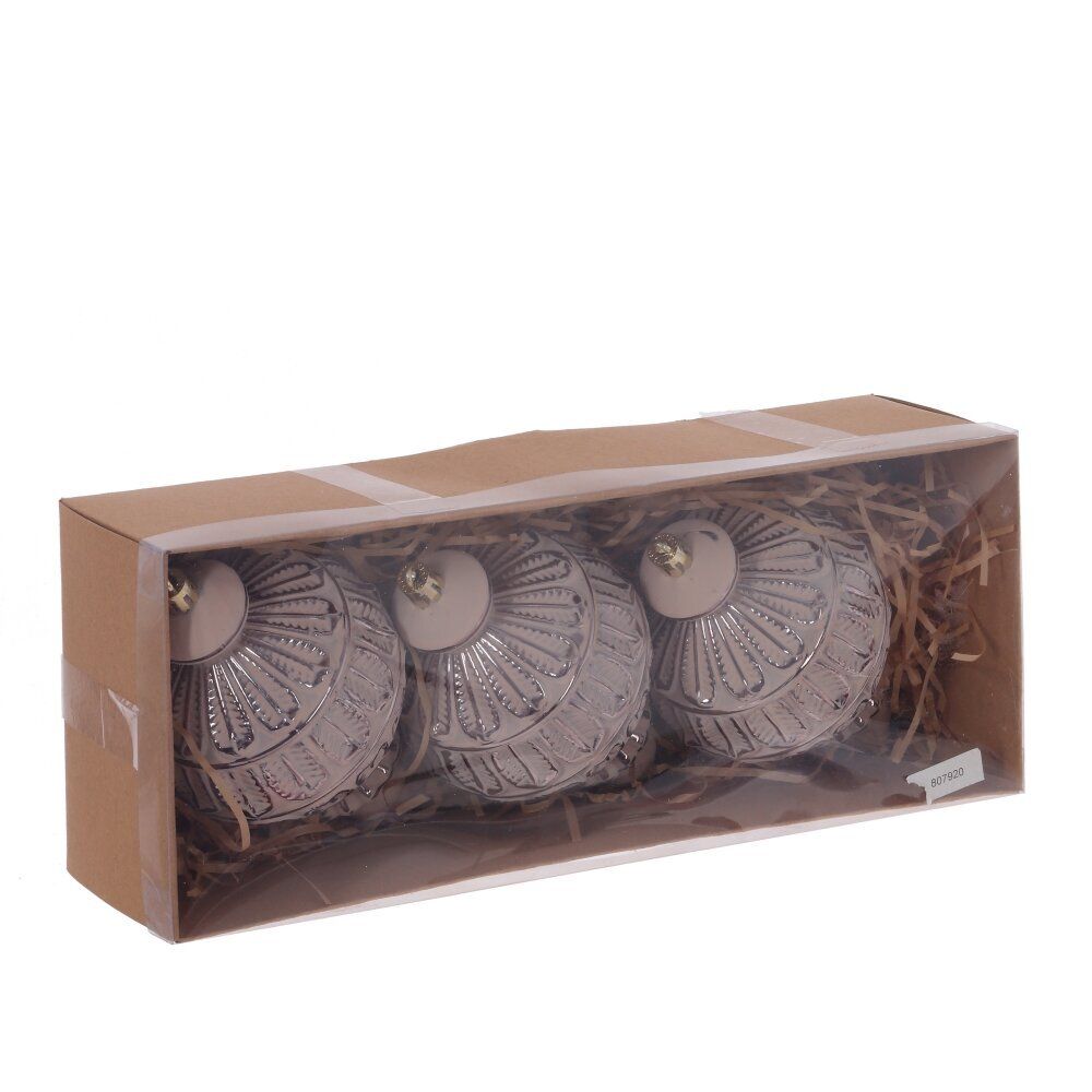 GAEM Набор из 3шт Украшение новогоднее "Шар", L28 W7,5 H11 см