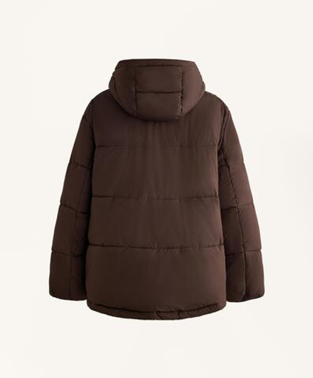 Oysho Водоотталкивающая утепленная куртка Primaloft®, коричневый