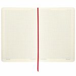 Блокнот в клетку с резинкой А5 (148x218 мм), 80 л., под кожу красный BRAUBERG "Metropolis Ultra", 111018