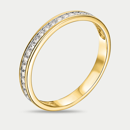 Золотое женское кольцо с фианитами 585 пробы (арт. 000471-4102)