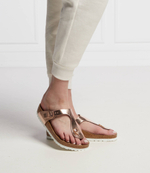 кожаное вьетнамки gizeh Birkenstock - розовое золото(1005048)