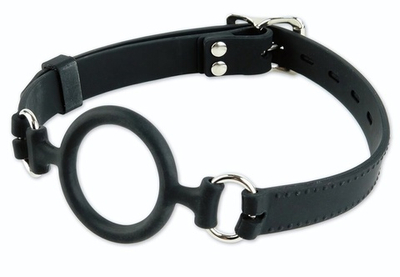 О-образный силиконовый расширитель рта Silicone O-Ring Gag (Цвет: черный)