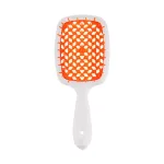 Расческа для волос JANEKE SuperBrush The Original Белая с Коралловым