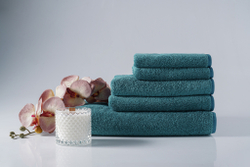 Набор полотенец 5шт Claire Batiste Atelier Ile бирюзовый темный