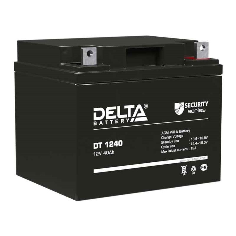 Аккумулятор Delta DT 1240  (12В 40А/ч)