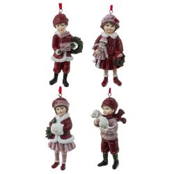 GAEM Изделие декоративное подвесное "Девочка/Мальчик", L5 W3 H11 см, 4в.