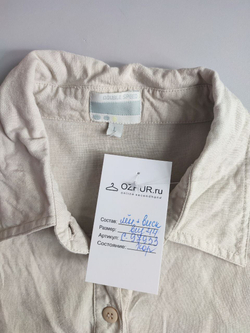 Рубашка double speed с добавлением льна 44 размер
