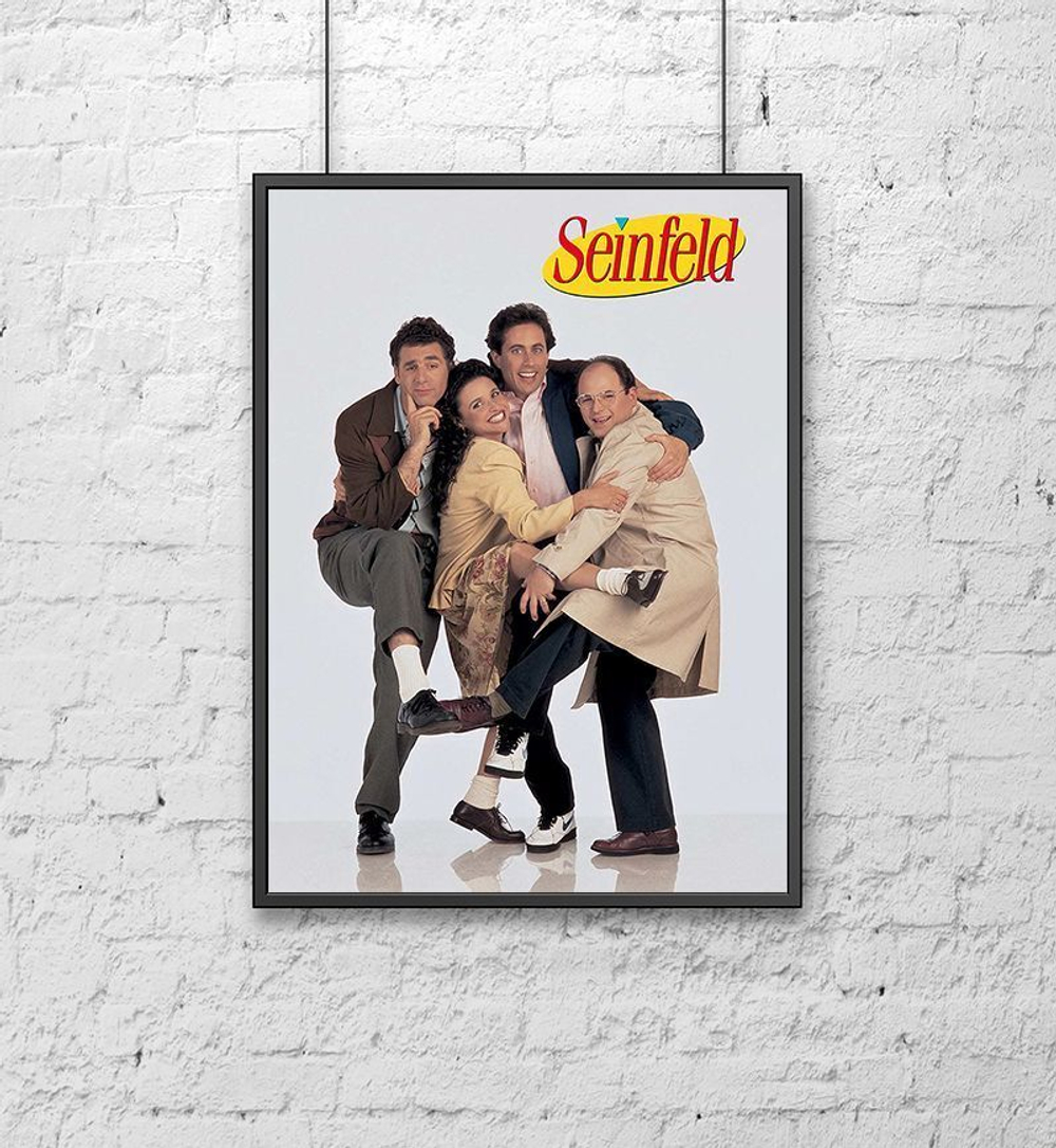 Постер для интерьера на стену (30х40 см). Сериал "Сайнфилд" (Seinfeld)