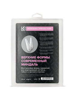 Uno Верхние формы Современный Миндаль для наращивания ногтей, 120шт