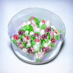 Коробка для тортов и пирожных ТУБУС с прозрачной крышкой диам.240мм выс.100мм (белая) НОВЫЙ ДИЗАЙН