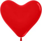 Сердце (12''/30 см) Красный (015), пастель, 12 шт.