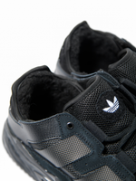 Кроссовки ADIDAS NITEBALL на меху (чёрн.)