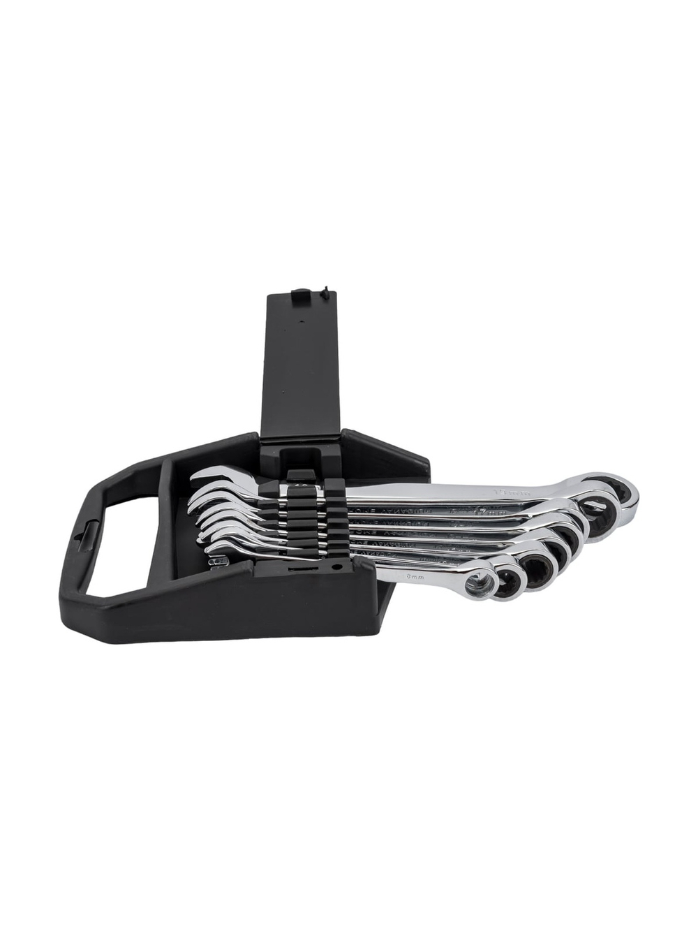 Набор комбинированных трещоточных ключей Gigant 8 шт, Сталь Cr-V, 8-19мм, GDWSP-8