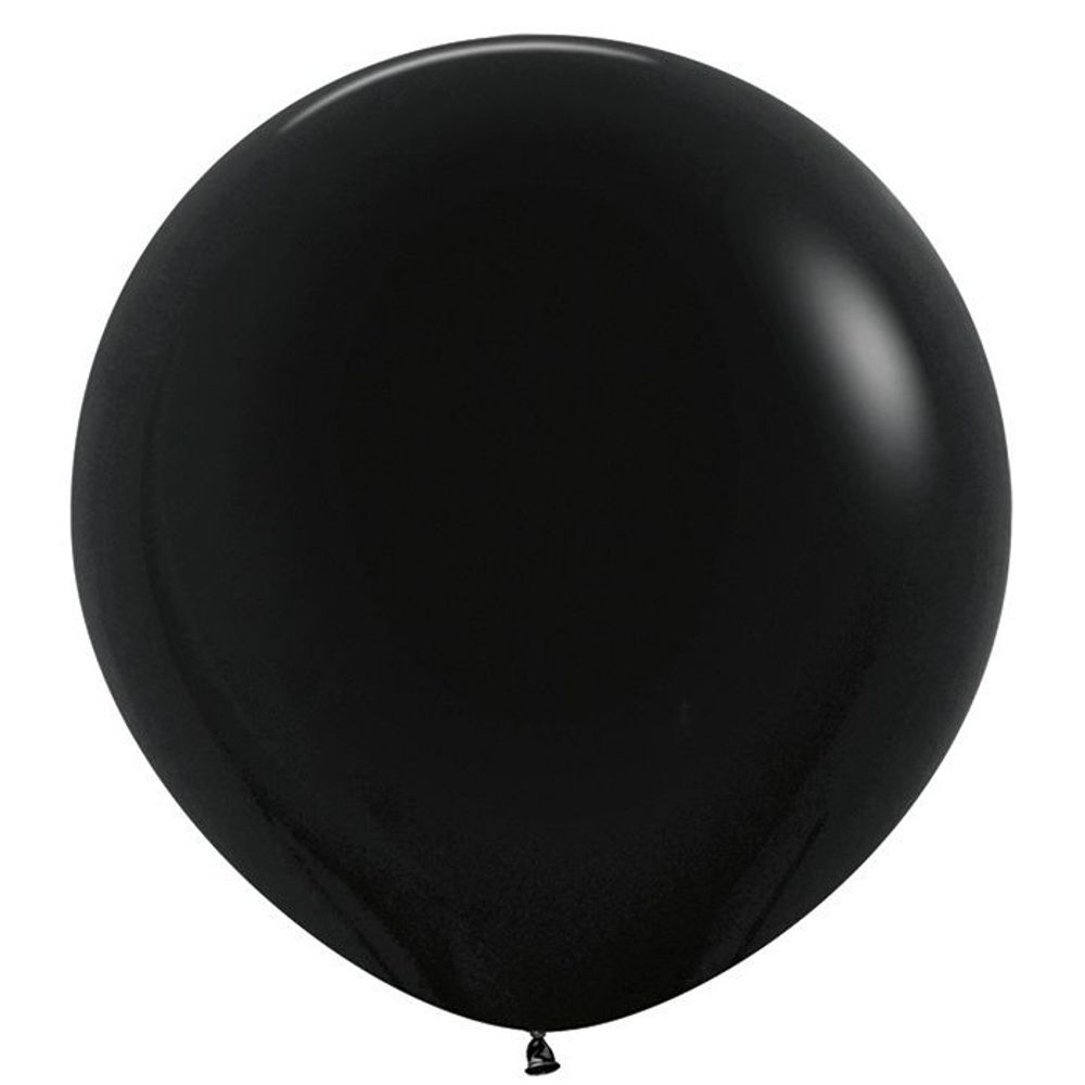 Воздушный шар Sempertex, цвет 080, пастель чёрный, 1 шт. размер 24&quot;