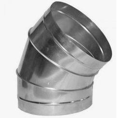 Отвод НЕОКЛИМАТ оцинкованный 45 D 160 0,5 мм