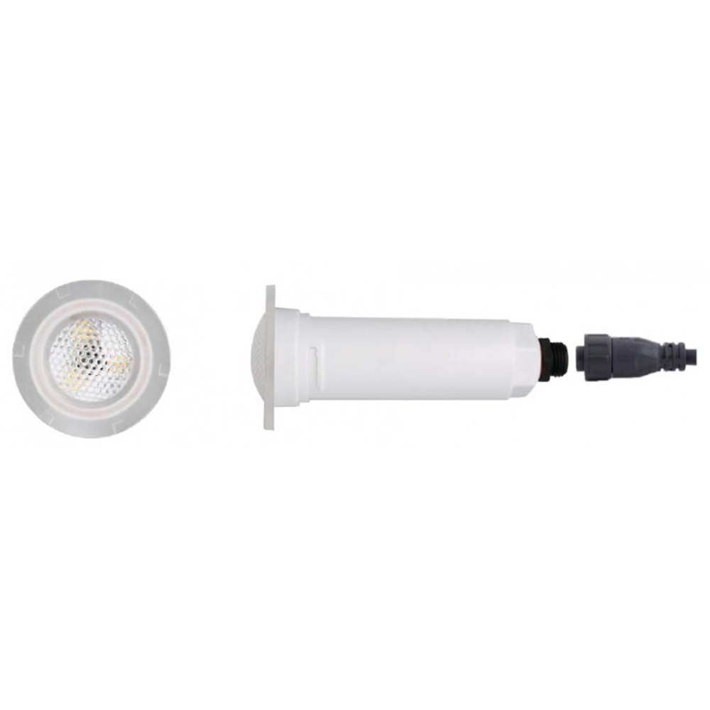 Cветильник N601, LED, RGB 2 пр., встр., без фланца GR02V, 12 вт, 12ВAC, ABS /N601HCP12R2A/