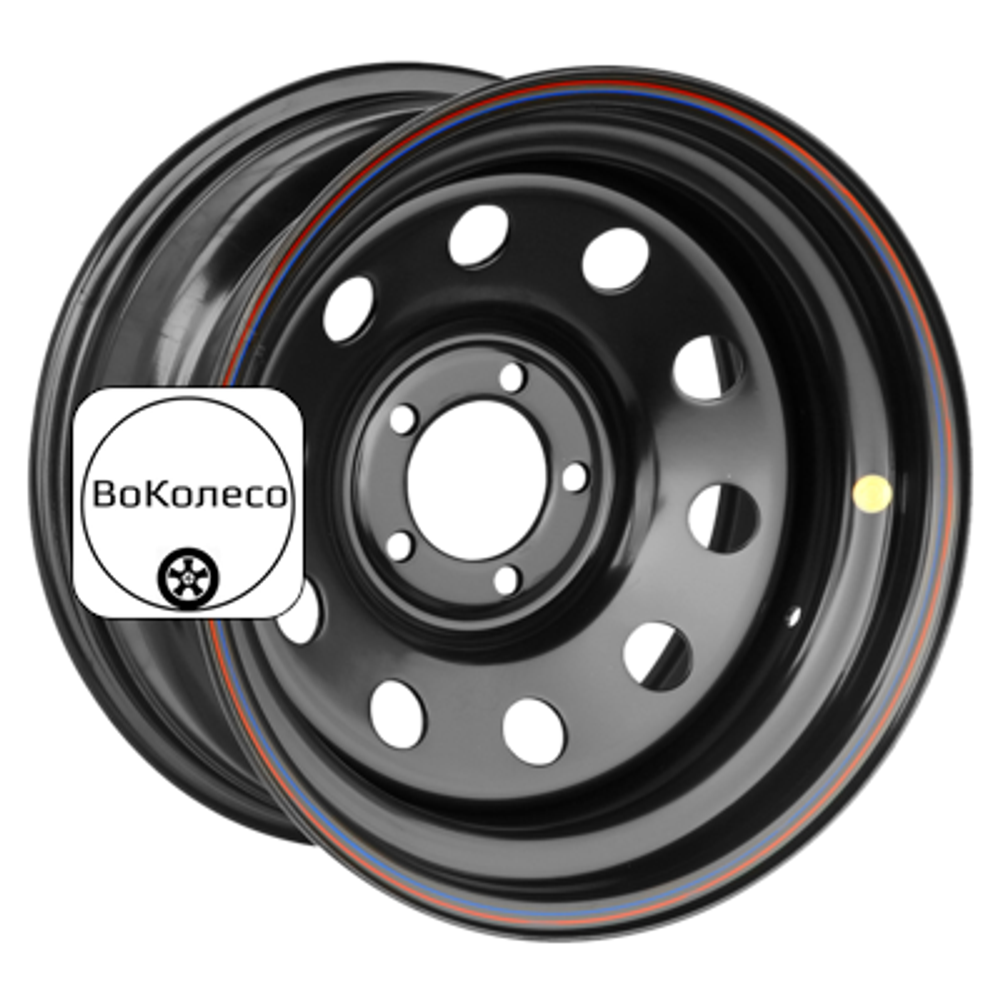 8x18/5x127 ET30 D75 Jeep Черный (треугольник мелкий) Off-Road Wheels