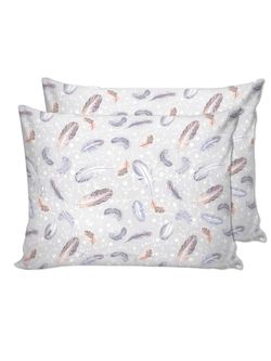 Наволочка комплект 2шт Сказка "Перышко" 50х70 см, перкаль