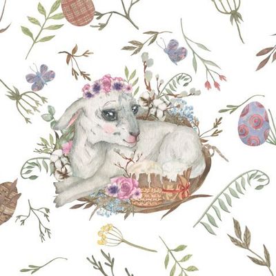 Акварельный ягненок от ALI.ART.S