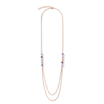 Колье Coeur de Lion Blue 5053/10-0700 цвет голубой, синий, прозрачный