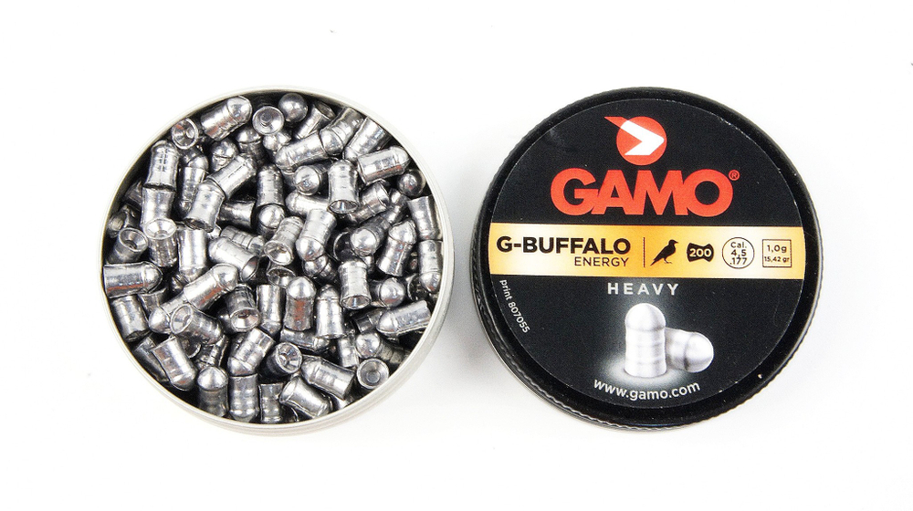 GAMO G-BUFFALO 4,5мм 1г. (200шт.) пули пневматические