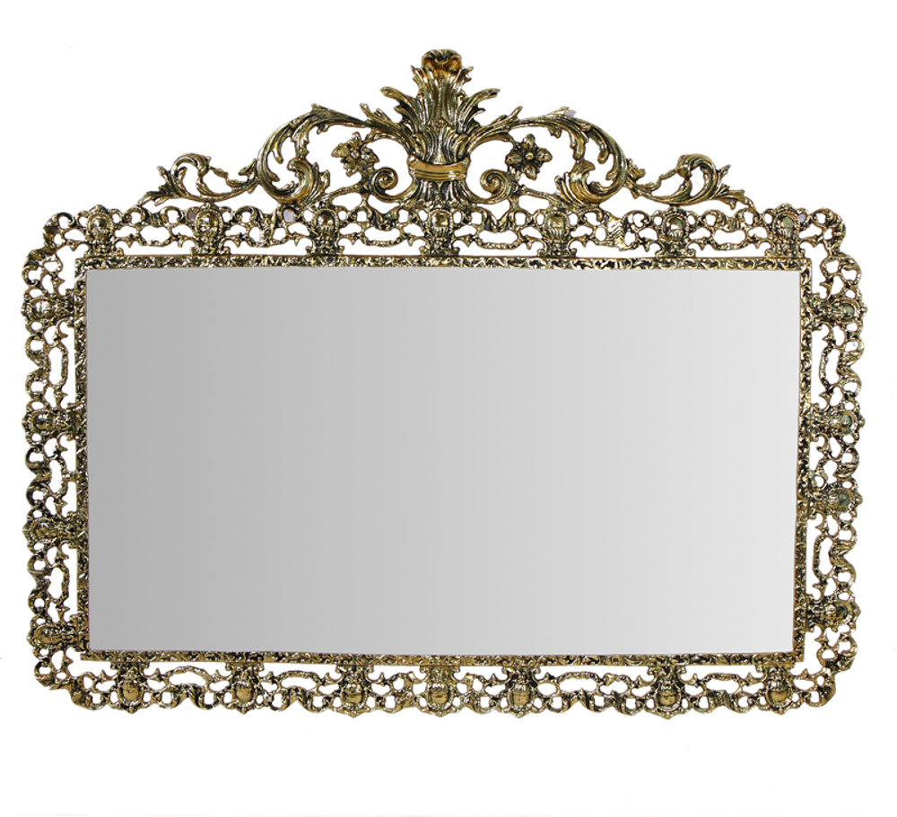 Bello De Bronze Зеркало Дуэ Кватро Си в раме, золото