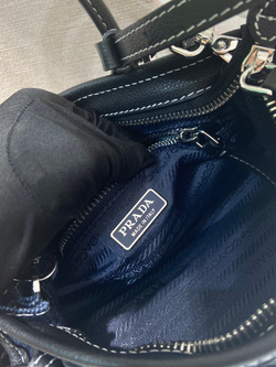 Prada Bonnie Leather Mini Handbag 23 cm