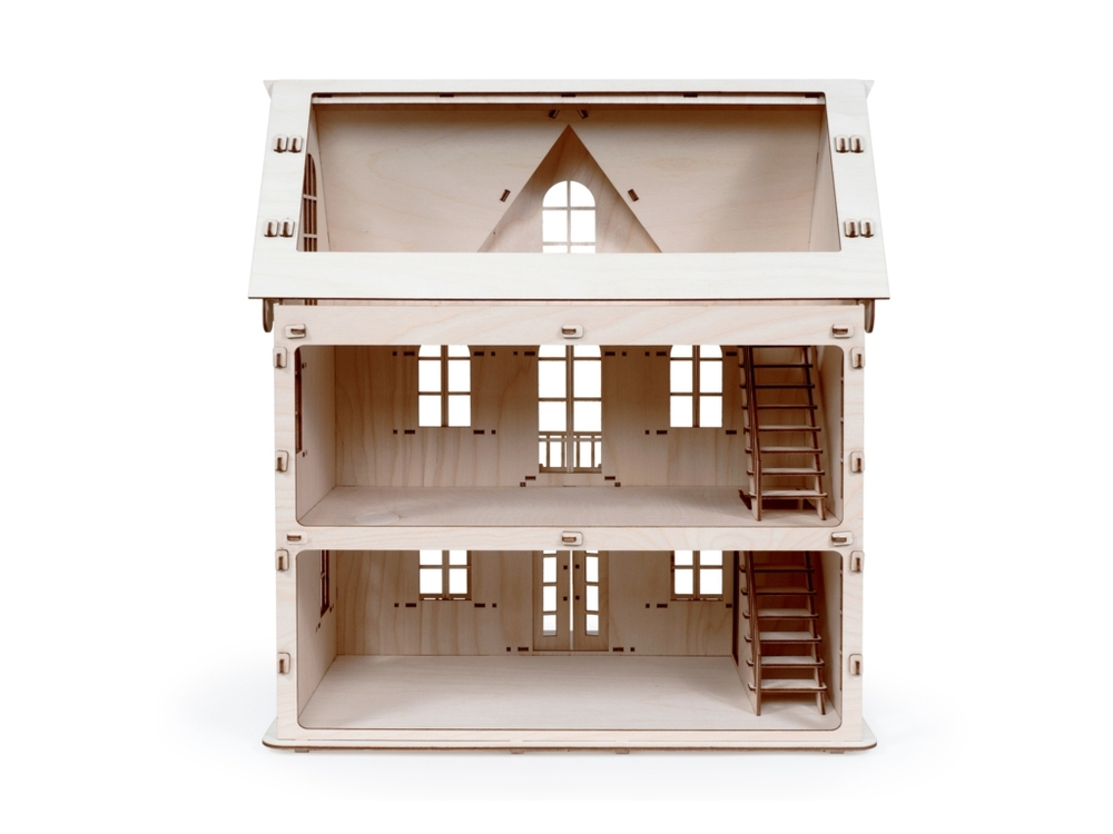 Кукольный дом "Венеция" от Lemmo - . Деревянный конструктор, 3D пазл, для детей, сборная модель