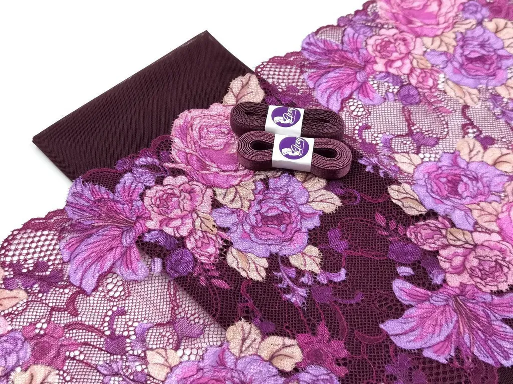 Подборки с сетками слива 076 и темно-синий 061