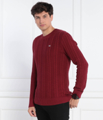 Свитер TJM REG CABLE Tommy Jeans - бордовый(DM0DM15059)