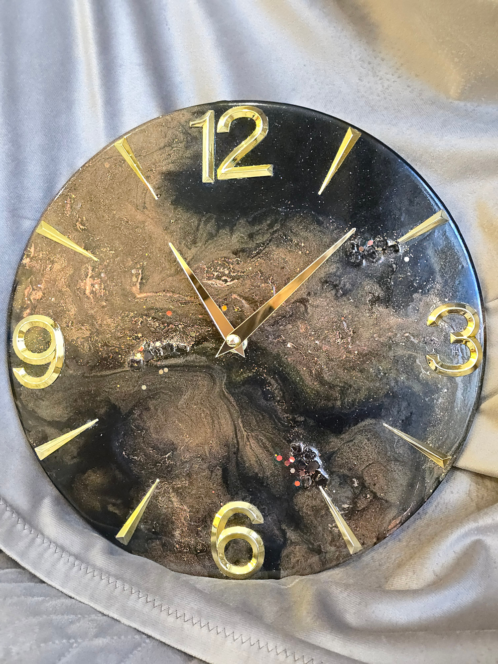 Настенные часы из эпоксидной смолы 30 см — космос в вашем интерьере 🌌✨