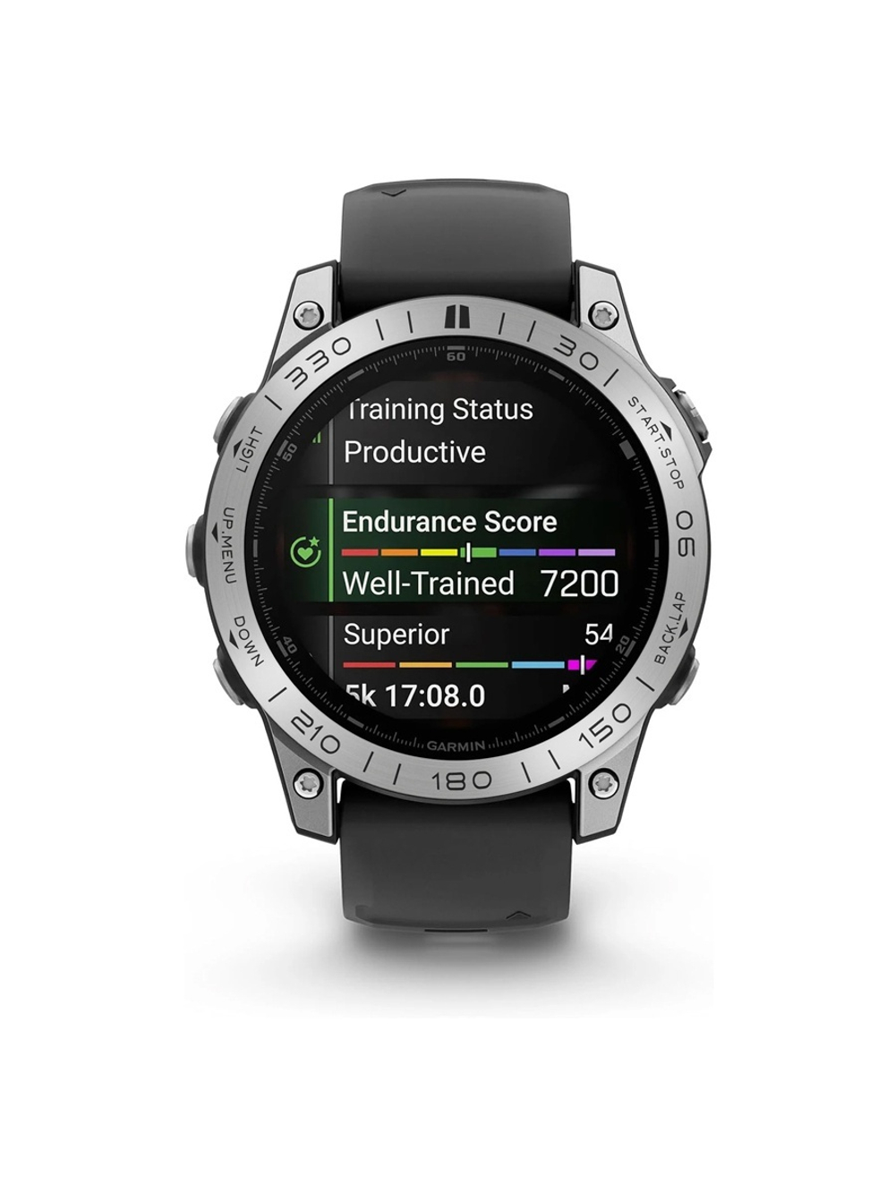 Накладка для Garmin Fenix 8 (51mm) для защиты безеля нержавеющая сталь (Серебристый)