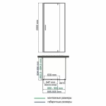 Душевой уголок WasserKRAFT Elbe 74P 74P43 90х90 профиль черный матовый/стекло прозрачное