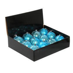 GAEM Набор из 12шт Украшение новогоднее Шар "Алмазная сетка", D 8 см, L35 W26,5 H8,5 см