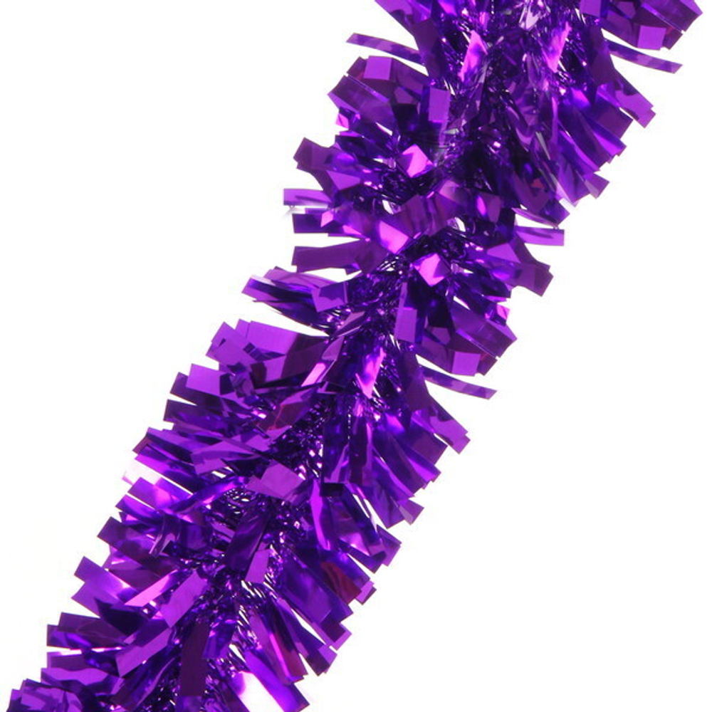 Мишура 2м 7см «Золотые блики», Фиолетовый