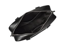 Деловая сумка из натуральной кожи "Alverio Black"