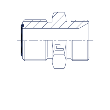 Адаптер AS D12 ORFS 13/16 - BSP 3/4