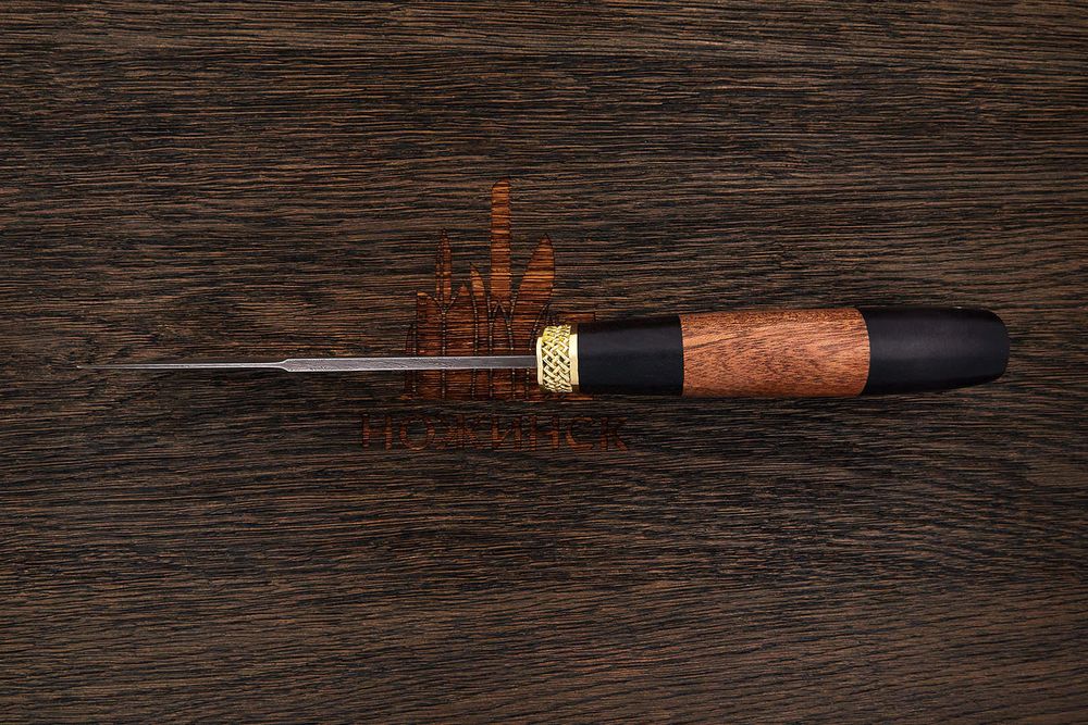 Нож туристический Эльбрус Волк, клинок 120мм, дамаск