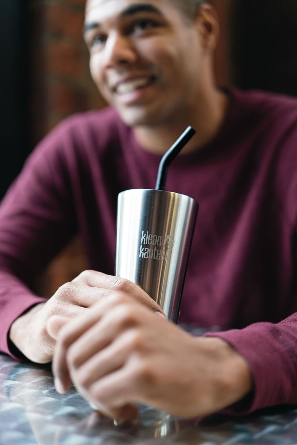 Трубочки для стаканов Klean Kanteen 8мм - 2 шт Black, с ёршиком