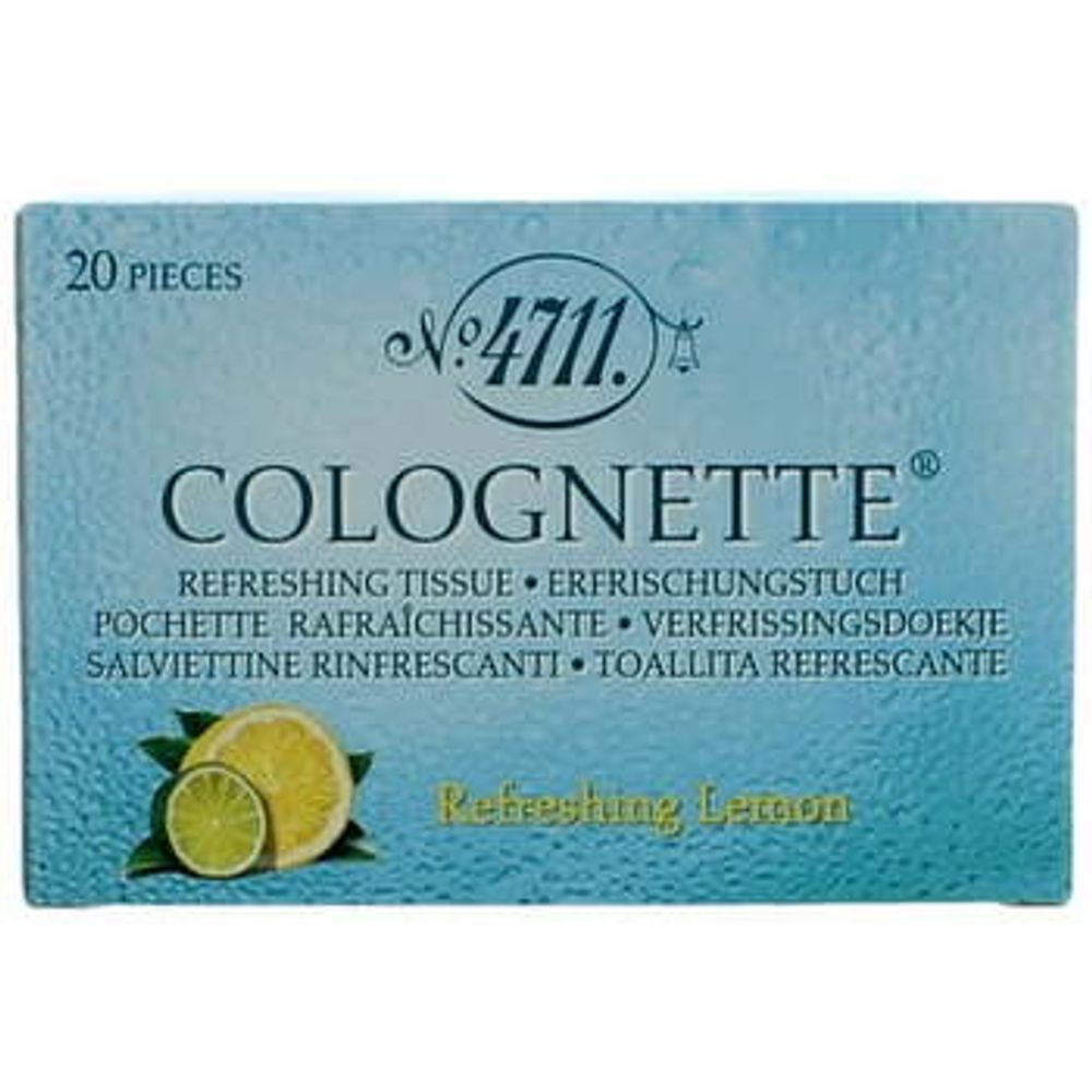 4711 Refreshing Lemon Tissues Vlhčené ubrousky 20.0ks