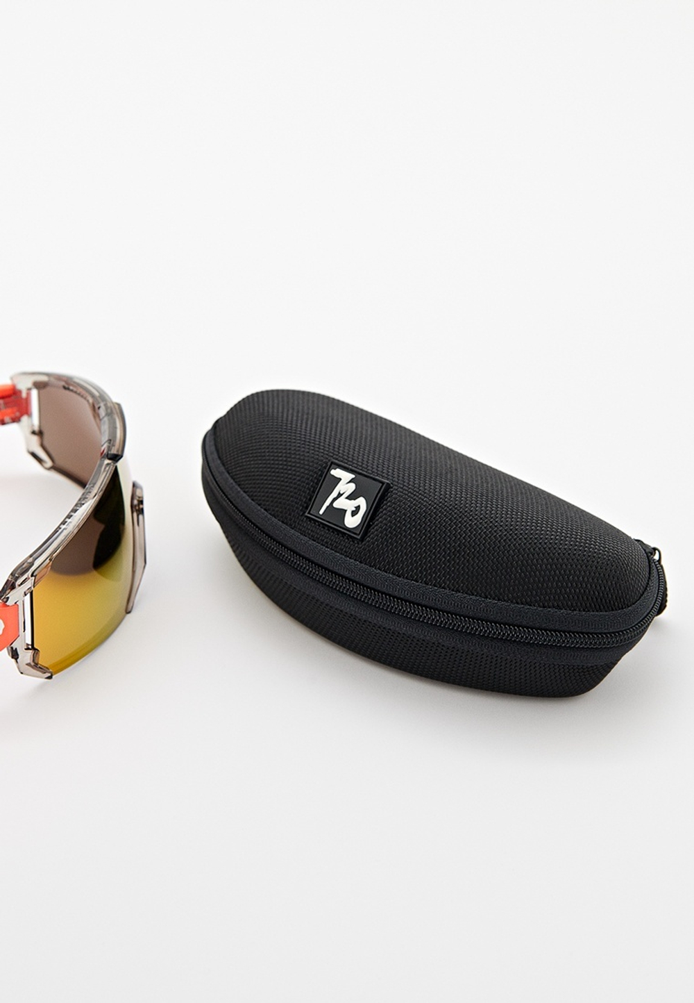 Спортивные очки 720armour Mars / Glossy Translucent Lt. Grey Shale w/ Matte Neon Peach Orange Temple / Champion Gold Ti