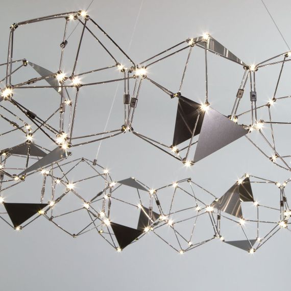 Подвесная светодиодная люстра Eurosvet Uma 90369/15 черный жемчуг