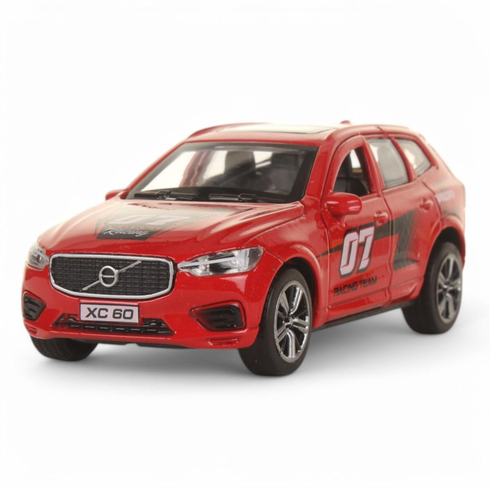 Модель ин. мет. "Volvo XC60 R-Design спорт" 12см, красный в коробка XC60-12SRT-RD (Технопарк)