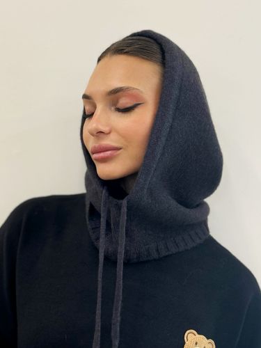 Графитовый капор из шерсти и кашемира